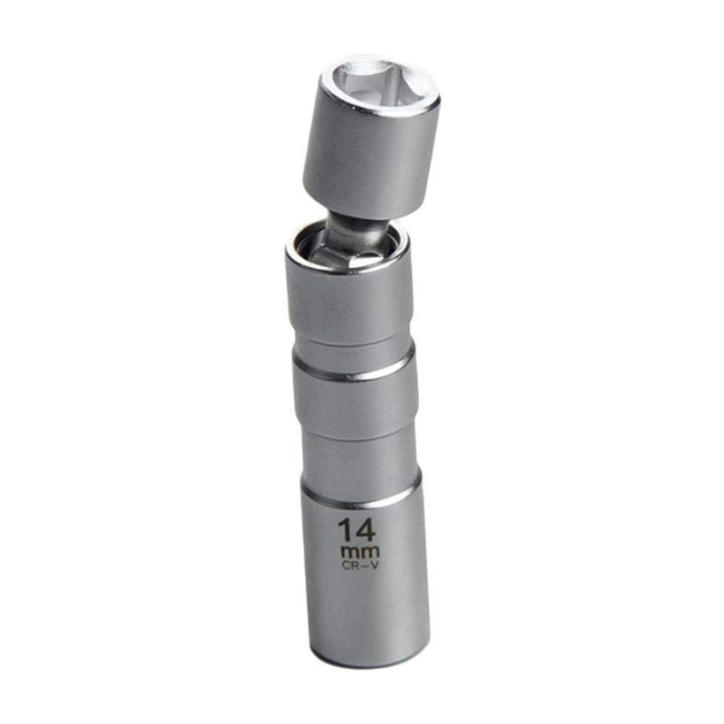 QISF 14MM & 16MM Thin Wall Magnetic Swivel Spark Plug Socket - 3/8-Inch Drive 12-Point Spark Plug Socket Removal Tool - Swivel Extension Permits Access to Most Confined Areas - Image 5